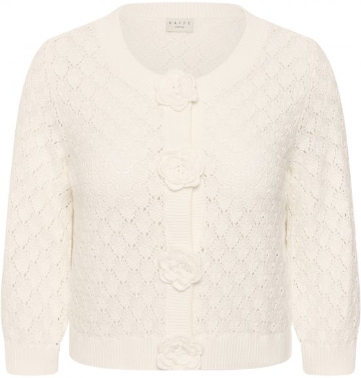 Kaffe Curve Kathrina Pullover White - Stickade tröjor - 