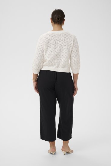 Kaffe Curve Kathrina Pullover White - Stickade tröjor - 