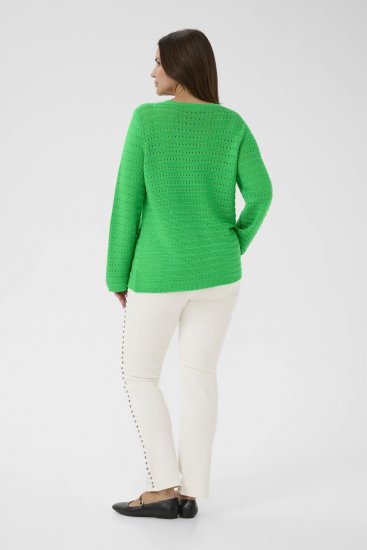 Kaffe Curve Metty Pullover Bright Green - Stickade tröjor - 