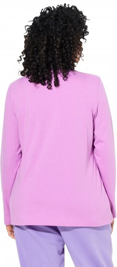Ulla Popken Basic Long Sleeve Slim Fit Turtleneck Amethyst - Collegetröjor & hoodies - 