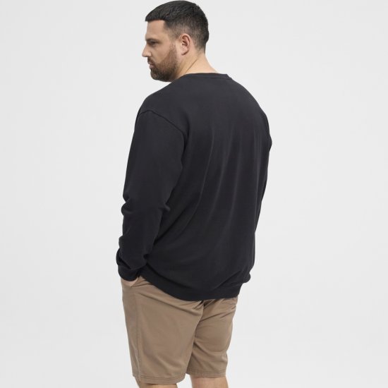 North Latitude Sweatshirt Black - Tröjor & hoodies - Stora hoodies & tröjor - 2XL-14XL