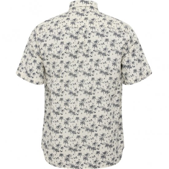 North Latitude Shirt Short Sleeve Off White - Skjortor - Stora skjortor - 2XL-8XL