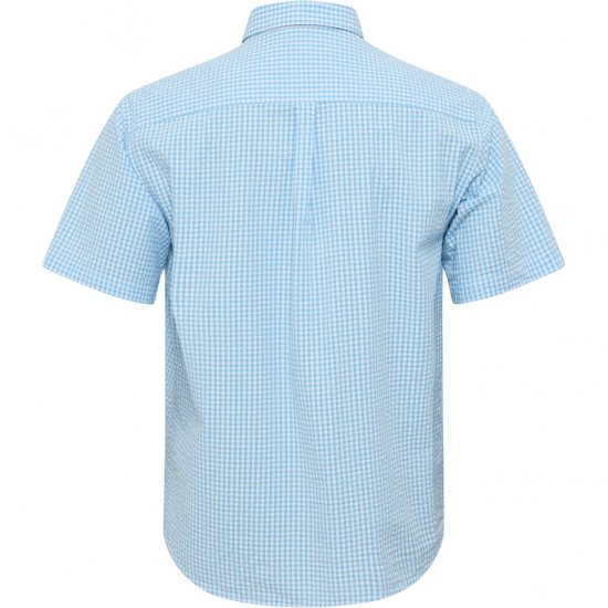 North Latitude Shirt Short Sleeve Turquoise - Skjortor - Stora skjortor - 2XL-8XL