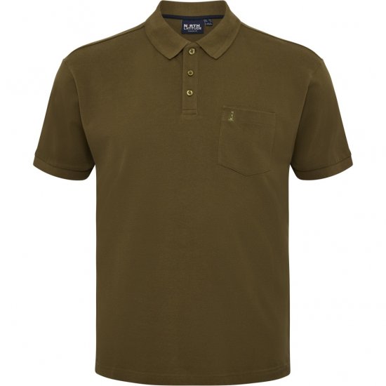 North Latitude Polo Pique Short Sleeve Green - Pikétröjor - Stora pikétröjor - 2XL-8XL