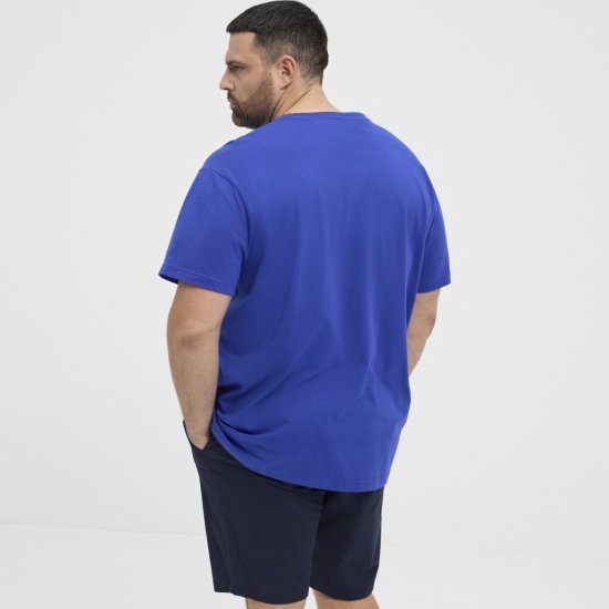 North Latitude T-shirt Printed Short Sleeve Blue - T-shirts - Stora T-shirts - 2XL-14XL