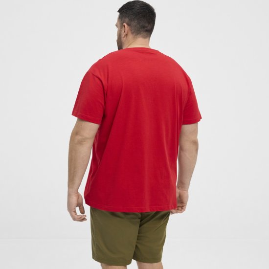 North Latitude T-Shirt Printed Short Sleeve Red - T-shirts - Stora T-shirts - 2XL-14XL