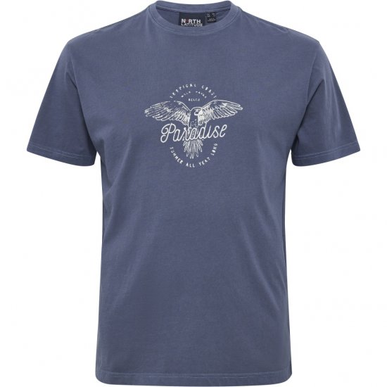 North Latitude T-Shirt Printed Navy - T-shirts - Stora T-shirts - 2XL-14XL