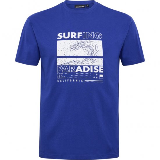 North Latitude T-Shirt Printed Blue - T-shirts - Stora T-shirts - 2XL-14XL