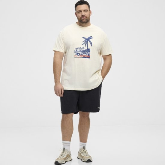 North Latitude T-Shirt Printed Off-White - T-shirts - Stora T-shirts - 2XL-14XL