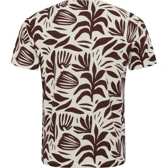 North Latitude T-Shirt Printed Allover Bordeaux - T-shirts - Stora T-shirts - 2XL-14XL