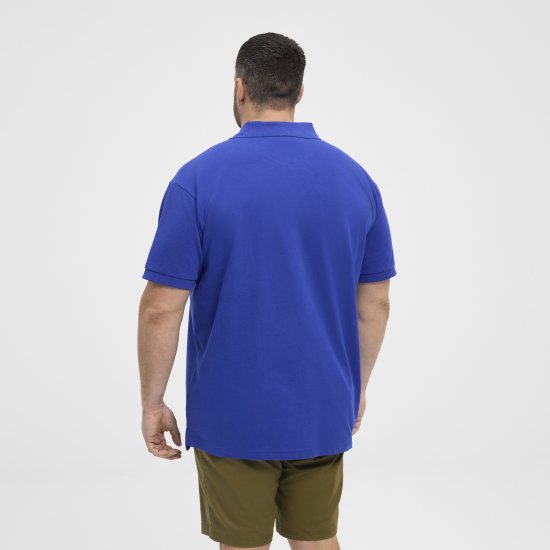 North Latitude Polo Pique Short Sleeve Cobalt Blue - Pikétröjor - Stora pikétröjor - 2XL-8XL