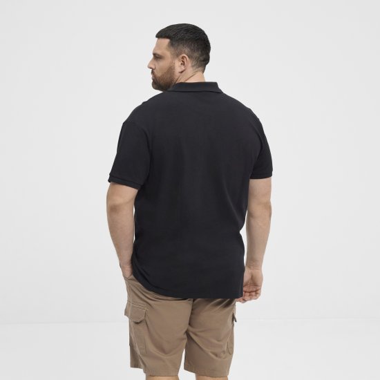 North Latitude Polo Pique Short Sleeve Black - Pikétröjor - Stora pikétröjor - 2XL-8XL