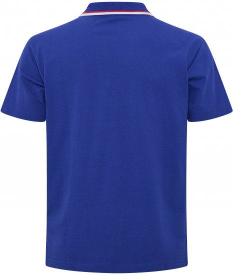 North Latitude Polo Pique V-Neck Blue - Pikétröjor - Stora pikétröjor - 2XL-8XL