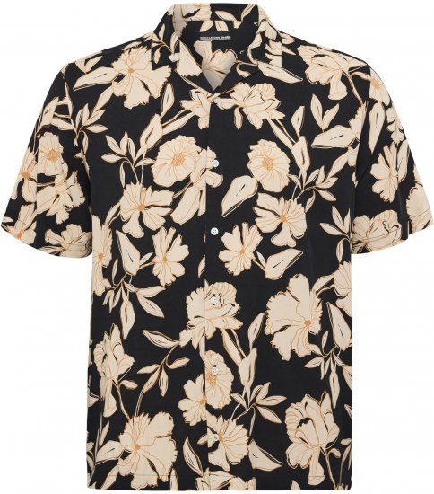 North Latitude Shirt Cuba Short Sleeve Navy - Skjortor - Stora skjortor - 2XL-8XL