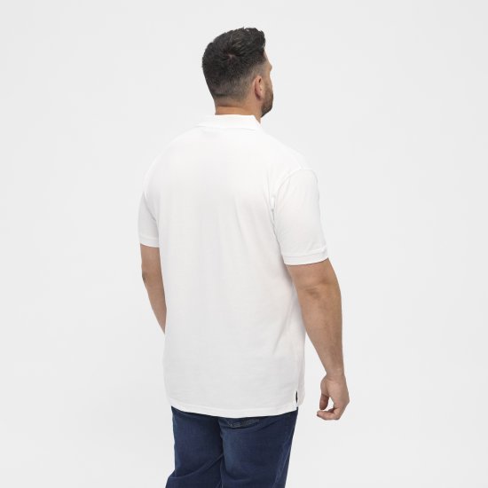 North Latitude Polo Short Sleeve White - Pikétröjor - Stora pikétröjor - 2XL-8XL