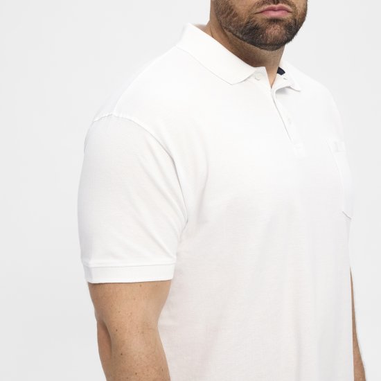 North Latitude Polo Short Sleeve White - Pikétröjor - Stora pikétröjor - 2XL-8XL