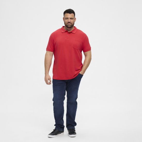 North Latitude Polo Short Sleeve Red - Pikétröjor - Stora pikétröjor - 2XL-8XL