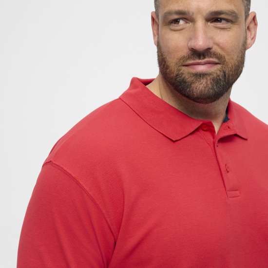 North Latitude Polo Short Sleeve Red - Pikétröjor - Stora pikétröjor - 2XL-8XL