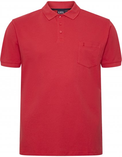 North Latitude Polo Short Sleeve Red - Pikétröjor - Stora pikétröjor - 2XL-8XL