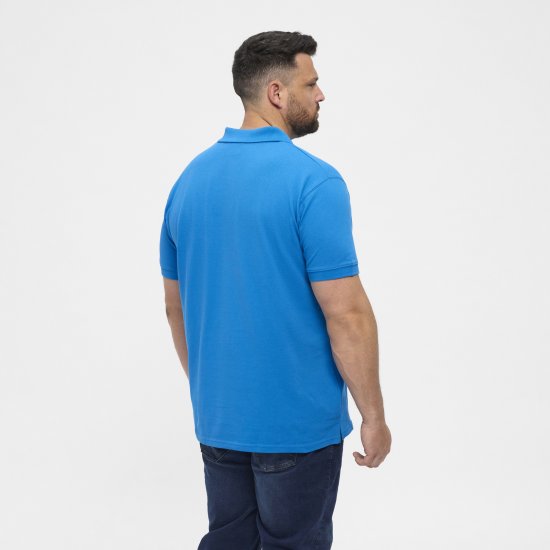 North Latitude Polo Short Sleeve Blue - Pikétröjor - Stora pikétröjor - 2XL-8XL