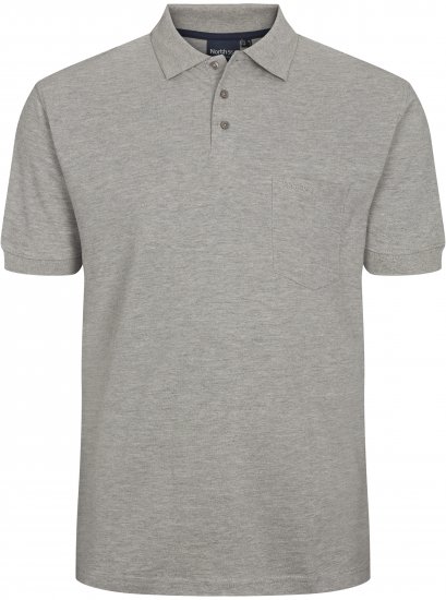 North Latitude Polo Short Sleeve Grey TALL - HERRKLÄDER MT-6XLT - Kläder för långa män