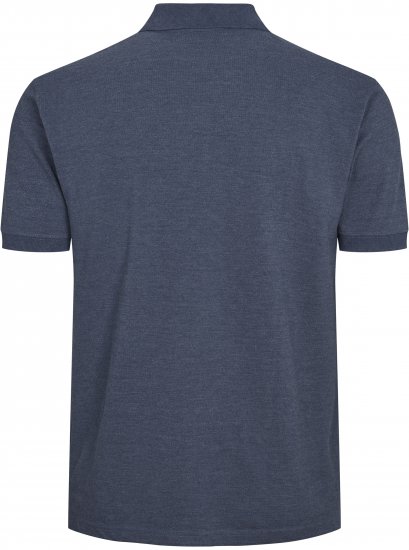 North Latitude Polo Short Sleeve Blue Melange TALL - HERRKLÄDER MT-6XLT - Kläder för långa män