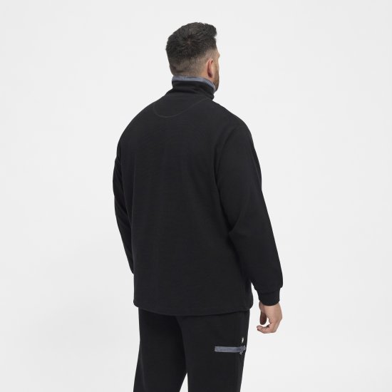 North Latitude Sweatshirt Ottoman Black - Tröjor & hoodies - Stora hoodies & tröjor - 2XL-14XL