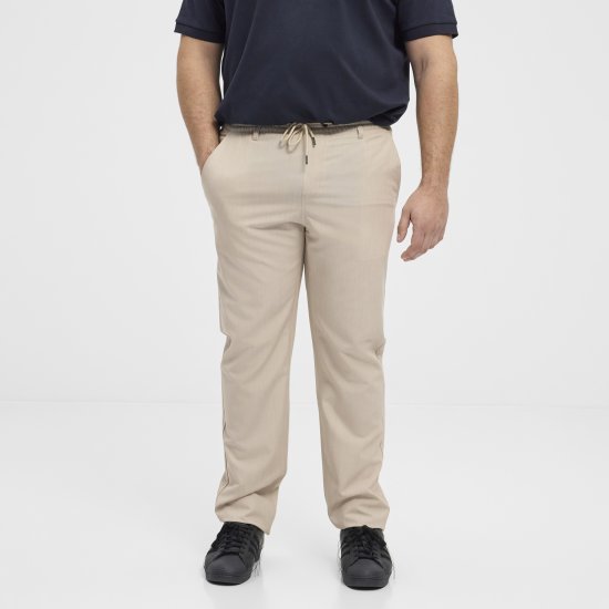 North Latitude 51143 Dress Pants Jog Style Beige - Jeans & byxor - Stora Jeans och Stora Byxor