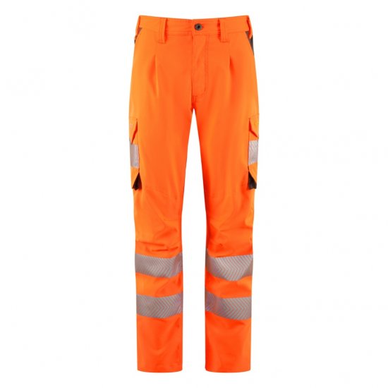 Leo Beckamoor Leo EcoViz Womens Stretch Cargo Trousers Orange - Arbetskläder - 