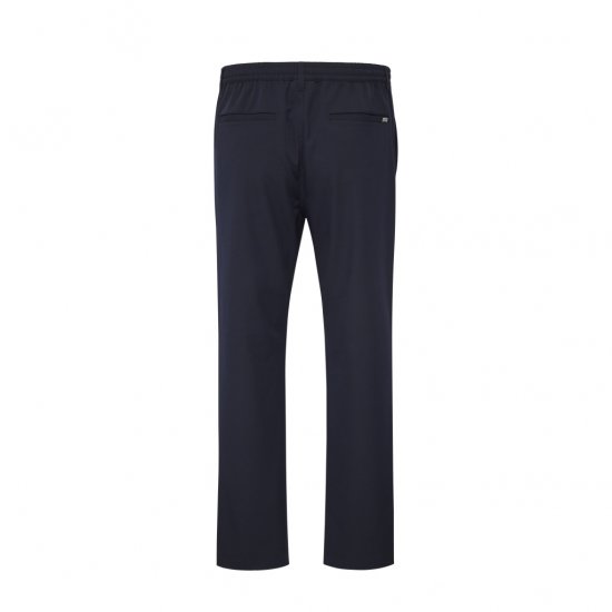 North Latitude Dress Pants Elastic Waist Navy Blue - Herrbyxor i stora storlekar - Herrbyxor i stora storlekar