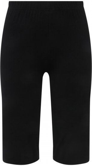 Ulla Popken Stretch Knit Bike Shorts Black - Jeans & Byxor i Stora Storlekar – Plus Size - 