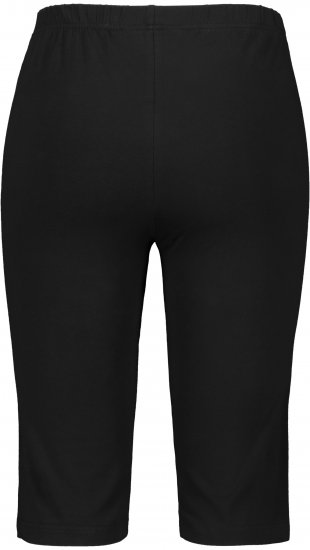 Ulla Popken Stretch Knit Bike Shorts Black - Jeans & Byxor i Stora Storlekar – Plus Size - 