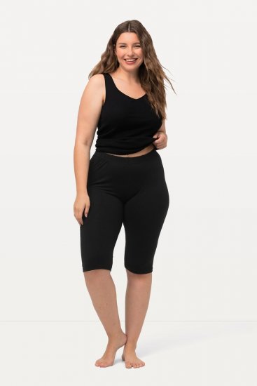 Ulla Popken Stretch Knit Bike Shorts Black - Ulla Popken - Ulla Popken – tysk plus size-mode