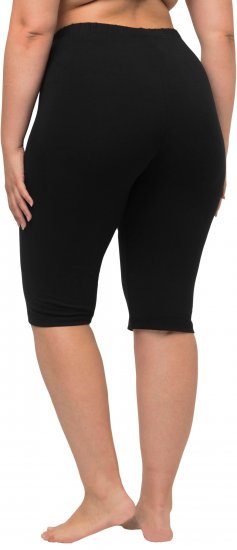 Ulla Popken Stretch Knit Bike Shorts Black - Jeans & Byxor i Stora Storlekar – Plus Size - 