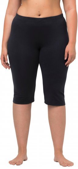 Ulla Popken Stretch Knit Bike Shorts Blue - Jeans & Byxor i Stora Storlekar – Plus Size - 