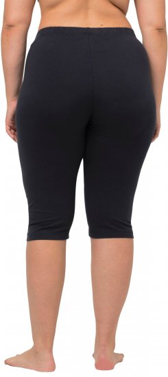 Ulla Popken Stretch Knit Bike Shorts Blue - Jeans & Byxor i Stora Storlekar – Plus Size - 