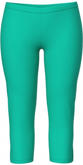 Ulla Popken Basic Stretch Knit Capris Green - Jeans & Byxor i Stora Storlekar – Plus Size - 