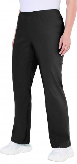 Ulla Popken Classic Stretch Bengaline Comfort Pants Black - Jeans & Byxor i Stora Storlekar – Plus Size - 