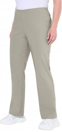 Ulla Popken Classic Stretch Bengaline Comfort Pants Brown - Jeans & Byxor i Stora Storlekar – Plus Size - 