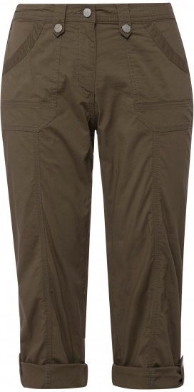 Ulla Popken Roll Tab Hem Stretch Cargo Pants Green - Jeans & Byxor i Stora Storlekar – Plus Size - 