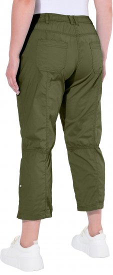 Ulla Popken Roll Tab Hem Stretch Cargo Pants Green - Jeans & Byxor i Stora Storlekar – Plus Size - 