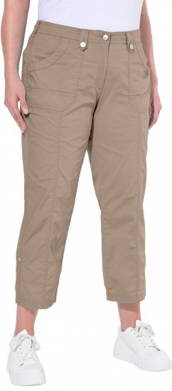 Ulla Popken Roll Tab Hem Stretch Cargo Pants Orange - Jeans & Byxor i Stora Storlekar – Plus Size - 