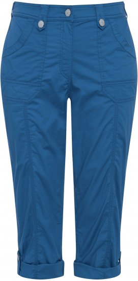Ulla Popken Roll Tab Hem Stretch Cargo Pants Blue - Jeans & Byxor i Stora Storlekar – Plus Size - 