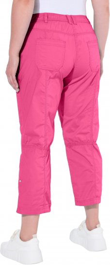 Ulla Popken Roll Tab Hem Stretch Cargo Pants Pink - Jeans & Byxor i Stora Storlekar – Plus Size - 