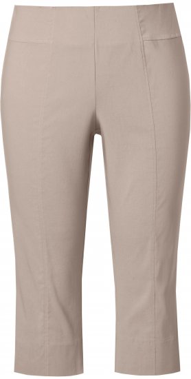 Ulla Popken Bengaline Elastic Waist Stretch Capri Pants Orange - Jeans & Byxor i Stora Storlekar – Plus Size - 