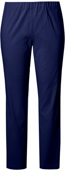 Ulla Popken Bengaline Slim Leg Sienna Fit Elastic Waist Pants Blue - Jeans & Byxor i Stora Storlekar – Plus Size - 