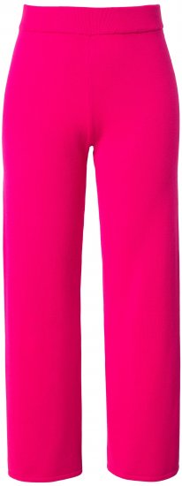 Ulla Popken Fine Sweater Knit Wide Leg Pants Red - Jeans & Byxor i Stora Storlekar – Plus Size - 