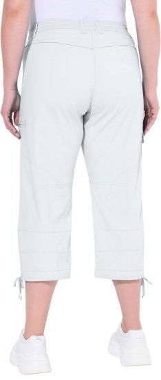 Ulla Popken Stretch Cotton Cargo Crop Pants Snow White - Jeans & Byxor i Stora Storlekar – Plus Size - 