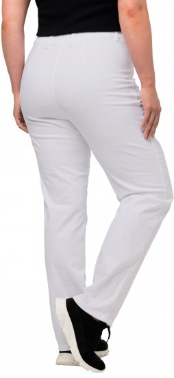Ulla Popken Summer Pants Mony Snow White - Jeans & Byxor i Stora Storlekar – Plus Size - 