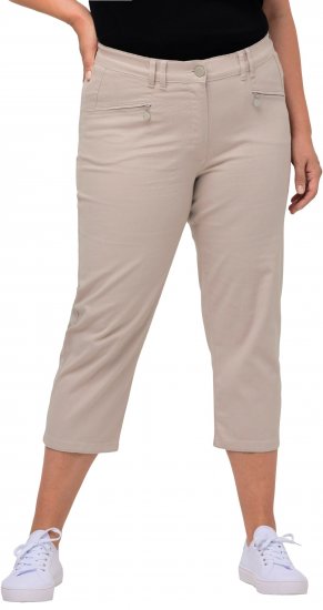 Ulla Popken Mony Stretch Capri Pants Orange - Jeans & Byxor i Stora Storlekar – Plus Size - 